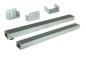 Preview: Edelstahlentwässerungsrinnen Bauhöhe 60 bis 80mm, Rost Längsstabrost SET Typ 2